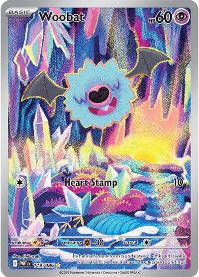 Woobat #119 White Flare