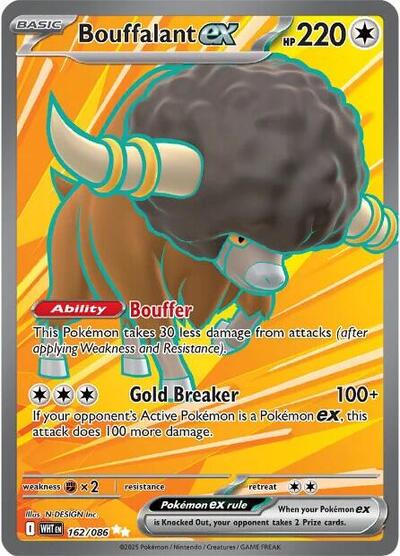 Bouffalant ex #162 White Flare