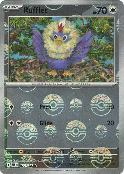 Rufflet #77 Black Bolt