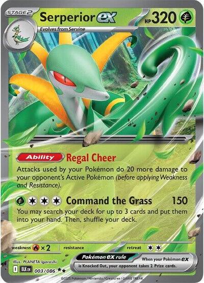 Serperior ex #3 Black Bolt