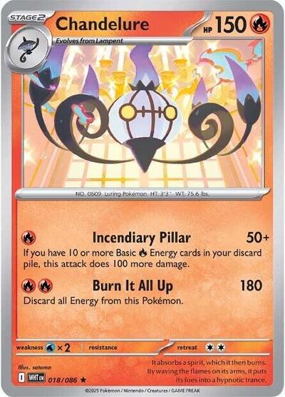 Chandelure #18 White Flare
