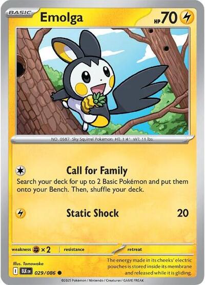 Emolga #29 Black Bolt