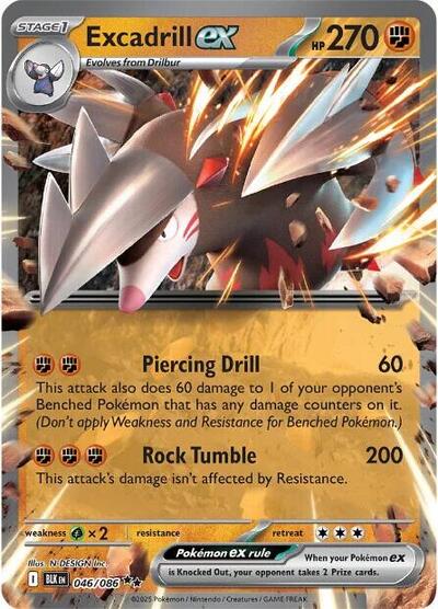 Excadrill ex #46 Black Bolt