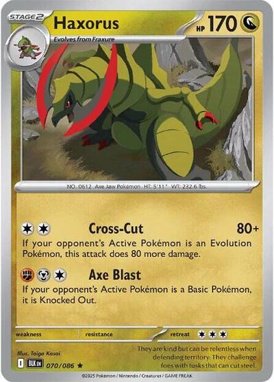 Haxorus #70 Black Bolt