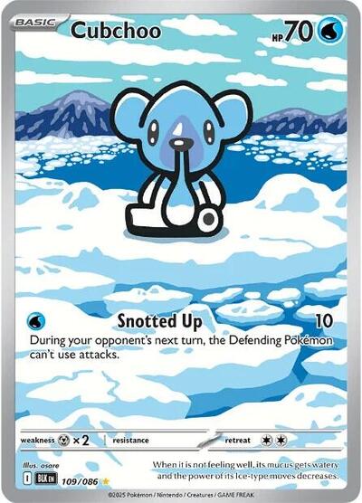 Cubchoo #109 Black Bolt