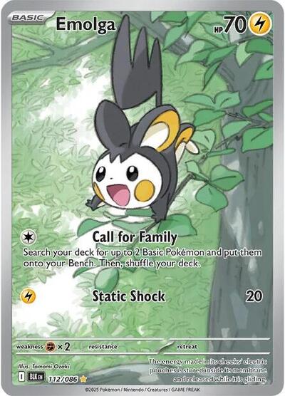 Emolga #112 Black Bolt