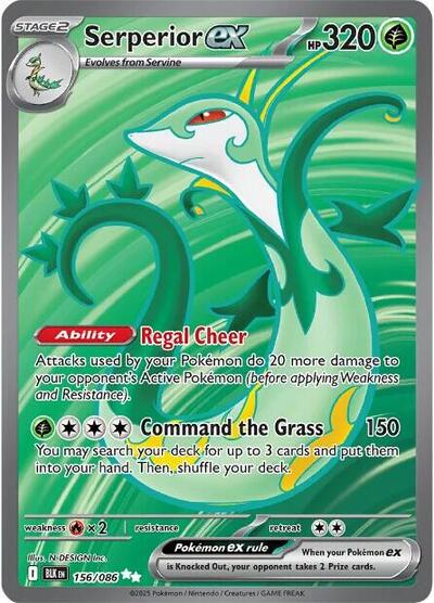 Serperior ex #156 Black Bolt