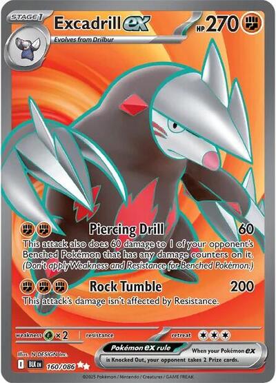 Excadrill ex #160 Black Bolt