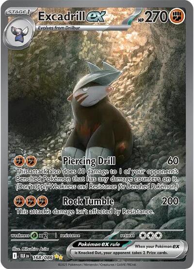 Excadrill ex #168 Black Bolt