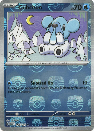 Cubchoo #25 Black Bolt