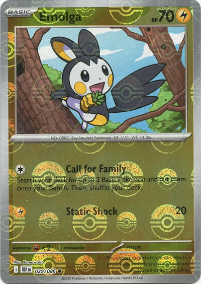 Emolga #29 Black Bolt