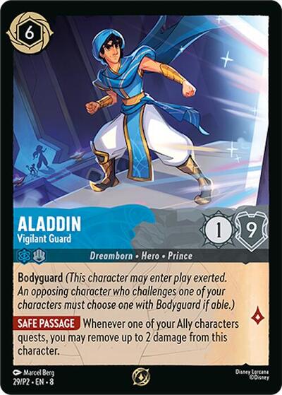 Aladdin - Vigilant Guard #29 Disney Lorcana Promo Cards
