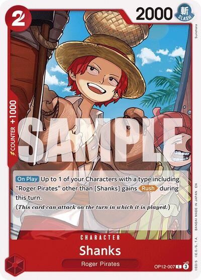 Shanks #OP12-007 Legacy of the Master
