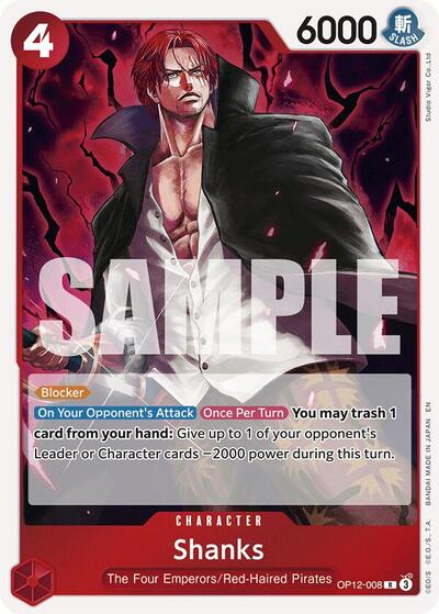 Shanks #OP12-008 Legacy of the Master