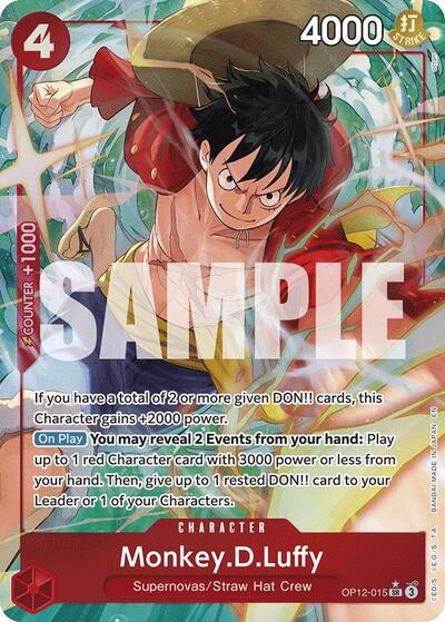Monkey.D.Luffy (Alternate Art) #OP12-015 Legacy of the Master