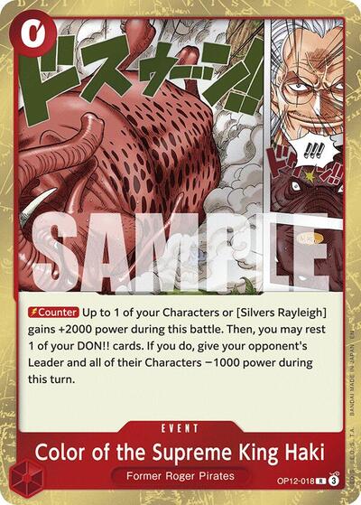 Color of the Supreme King Haki #OP12-018 Legacy of the Master