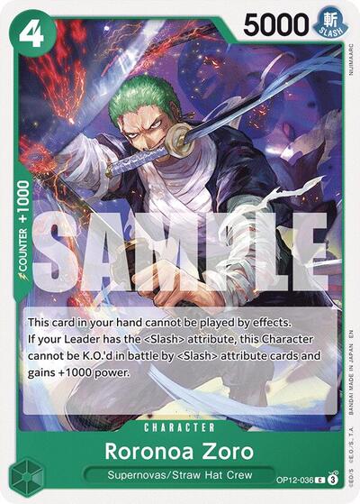 Roronoa Zoro #OP12-036 Legacy of the Master