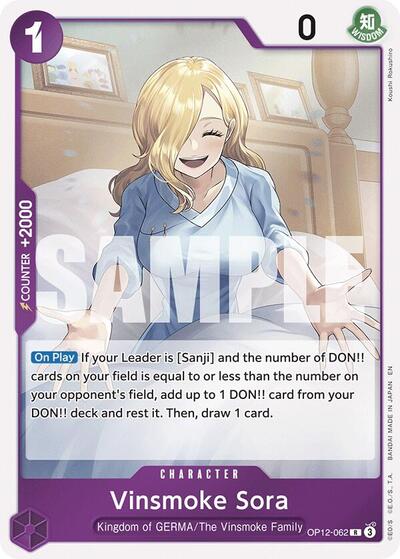 Vinsmoke Sora #OP12-062 Legacy of the Master