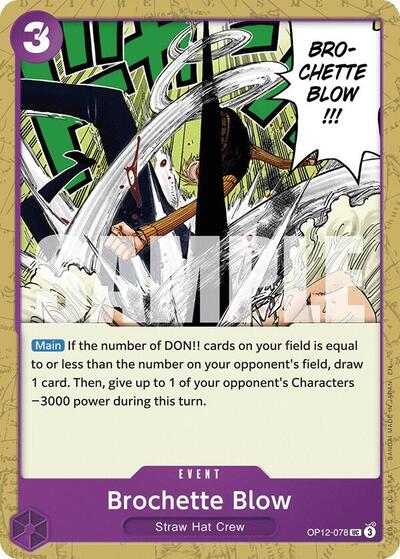 Brochette Blow #OP12-078 Legacy of the Master