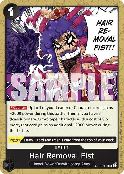 Hair Removal Fist #OP12-098 Legacy of the Master