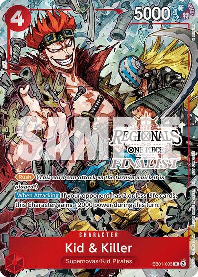 Kid & Killer (Offline Regional Finalist Card Set 2025 Vol.2) #EB01-003 One Piece Promotion Cards
