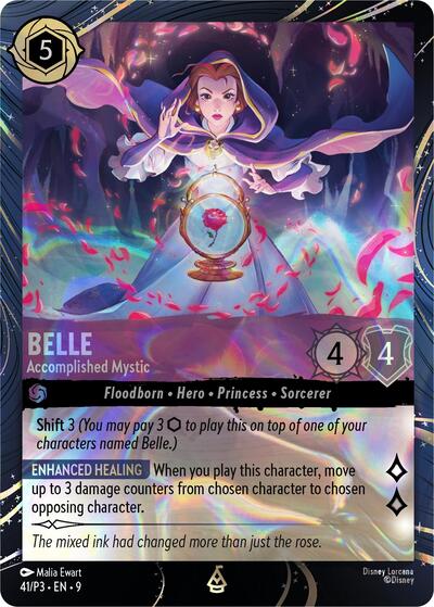 Belle - Accomplished Mystic #41 Disney Lorcana Promo Cards