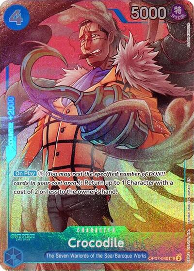 Crocodile (Seven Warlords of the Sea Binder Set) #OP07-040 One Piece Promotion Cards