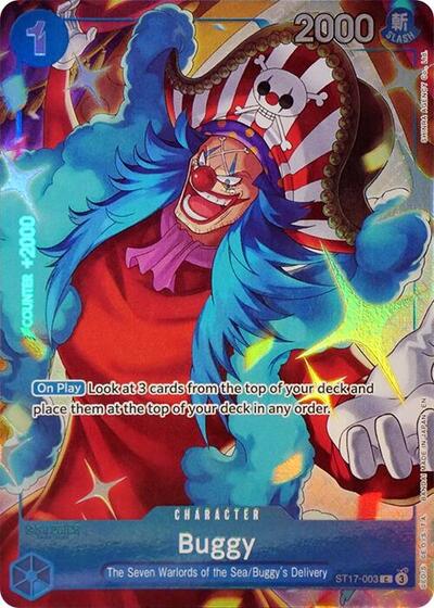 Buggy (Seven Warlords of the Sea Binder Set) #ST17-003 One Piece Promotion Cards