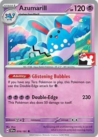 Azumarill #74 Prize Pack Series Cards