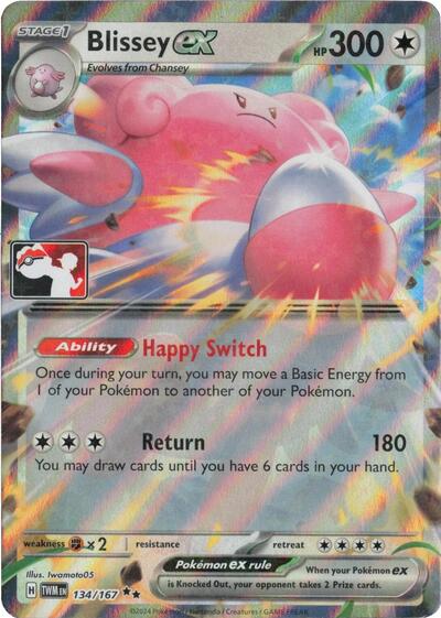 Blissey ex #134 Prize Pack Series Cards