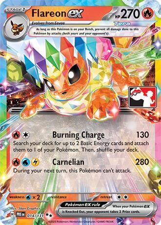Flareon ex #14 Prize Pack Series Cards