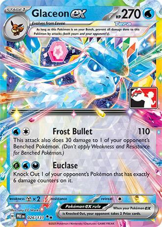 Glaceon ex #26 Prize Pack Series Cards