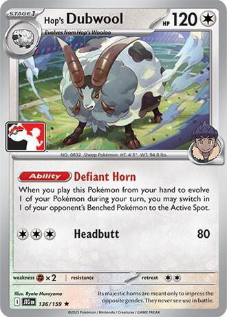 Hop's Dubwool #136 Prize Pack Series Cards