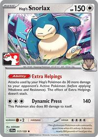 Hop's Snorlax #117 Prize Pack Series Cards