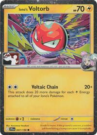Iono's Voltorb #47 Prize Pack Series Cards