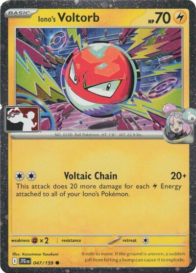 Iono's Voltorb #47 Prize Pack Series Cards