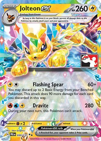 Jolteon ex #30 Prize Pack Series Cards