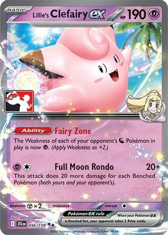 Lillie's Clefairy ex #56 Prize Pack Series Cards