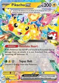 Pikachu ex #57 Prize Pack Series Cards