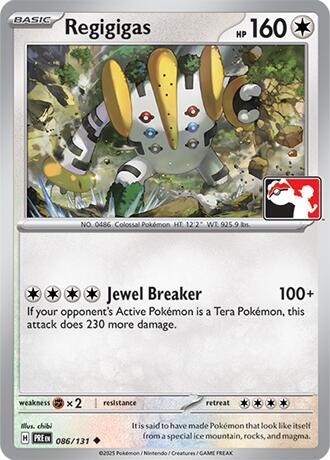 Regigigas #86 Prize Pack Series Cards