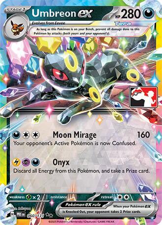 Umbreon ex #60 Prize Pack Series Cards