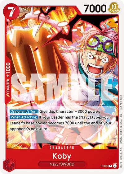 Koby (OP12 Release Event) #P-092 One Piece Promotion Cards