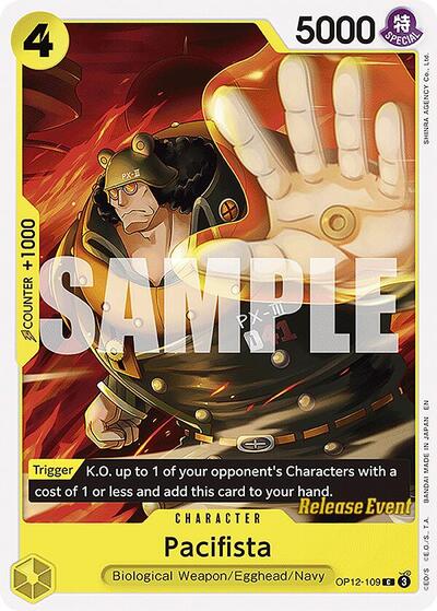 Pacifista #OP12-109 Legacy of the Master Release Event Cards