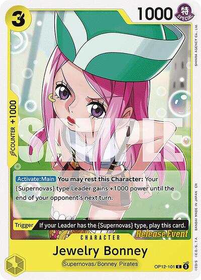 Jewelry Bonney #OP12-101 Legacy of the Master Release Event Cards