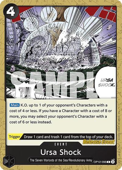 Ursa Shock #OP12-096 Legacy of the Master Release Event Cards