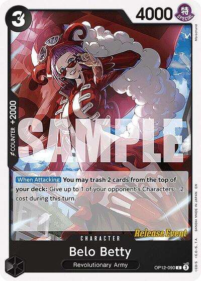 Belo Betty #OP12-090 Legacy of the Master Release Event Cards
