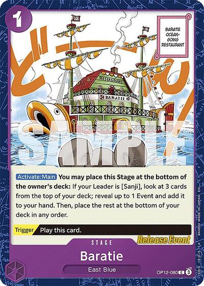 Baratie #OP12-080 Legacy of the Master Release Event Cards