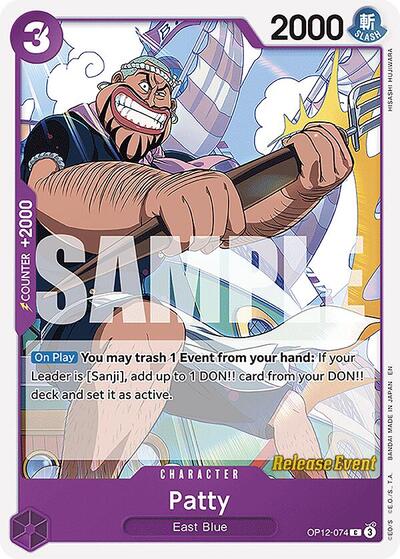 Patty #OP12-074 Legacy of the Master Release Event Cards