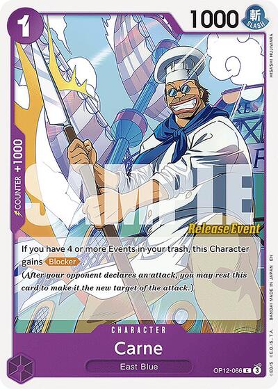 Carne #OP12-066 Legacy of the Master Release Event Cards
