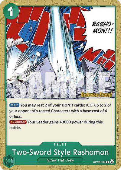 Two-Sword Style Rashomon #OP12-038 Legacy of the Master Release Event Cards